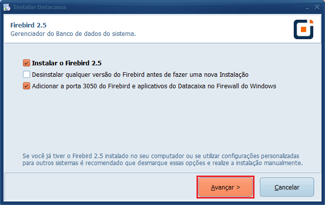Avançar_Firebird | Datacaixa