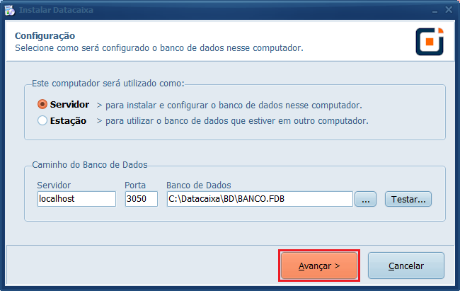 Avançar_Servidor | Datacaixa