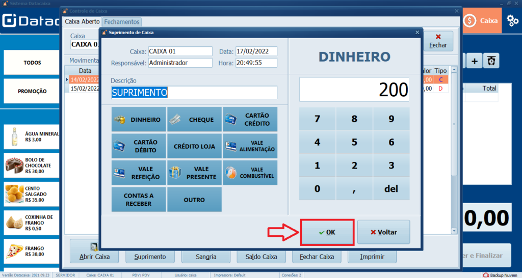 OK SUPRIMENTO | Datacaixa OK SUPRIMENTO