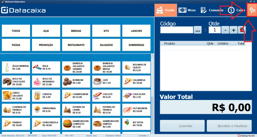 menu-gerencial | Datacaixa Tecnologia | Datacaixa Menu Gerencial
