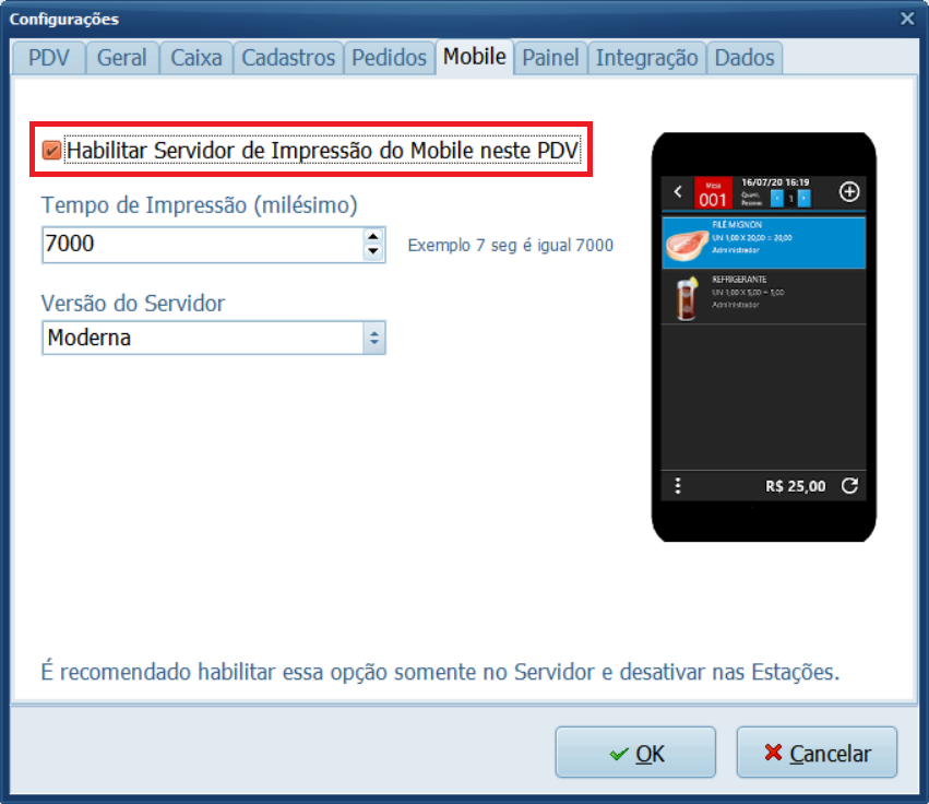 ativar-impressao-comanda-mobile | Datacaixa