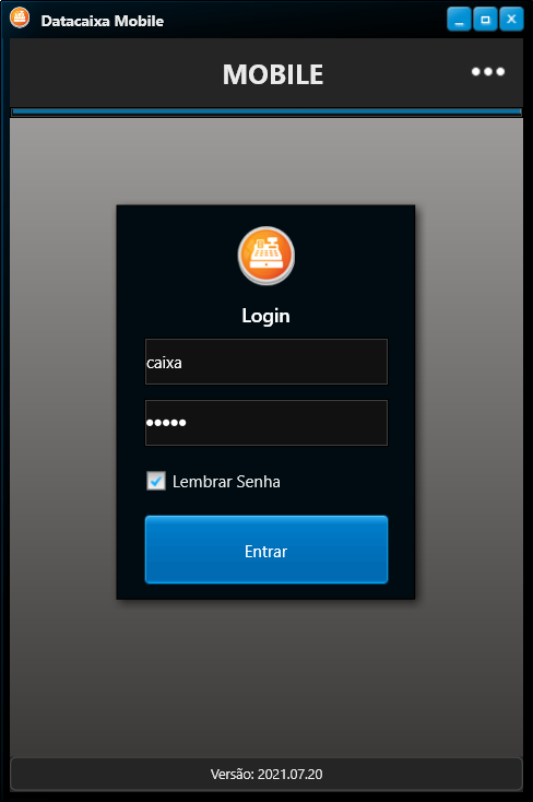 comanda-mobile-login | Datacaixa