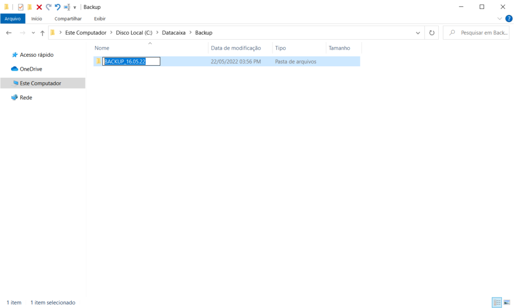 criar-pasta-backup | Datacaixa