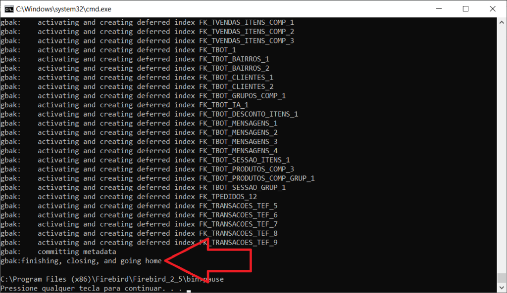 executando-gfix-pdv | Datacaixa