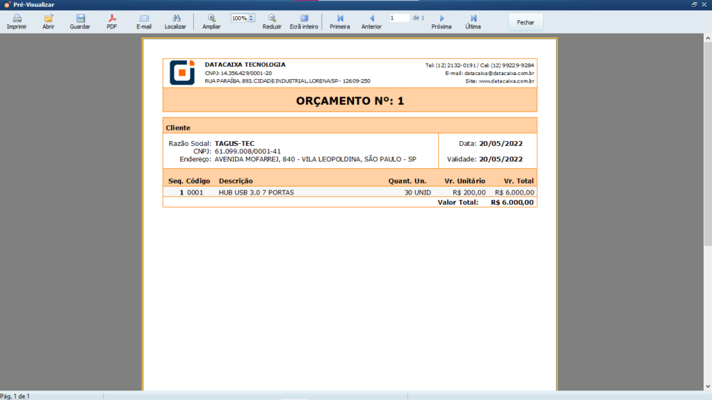 ORCAMENTO-IMPRESSO | Datacaixa