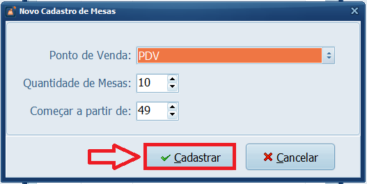 CADASTRAR MESASS | Datacaixa CADASTRAR MESASS