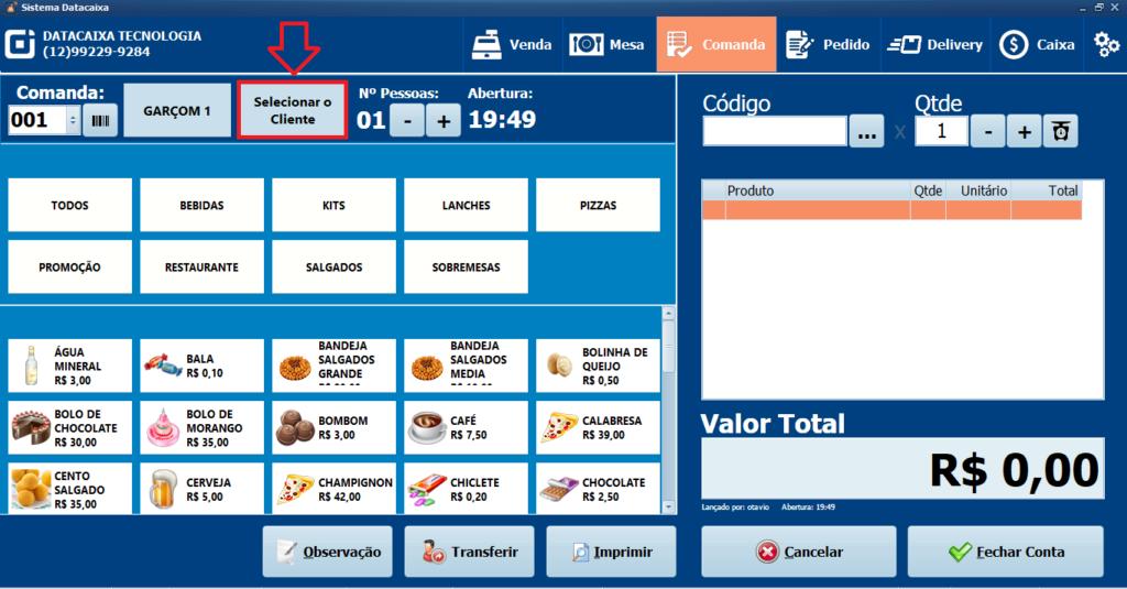 SELECIONAR-O-CLIENTE | Datacaixa