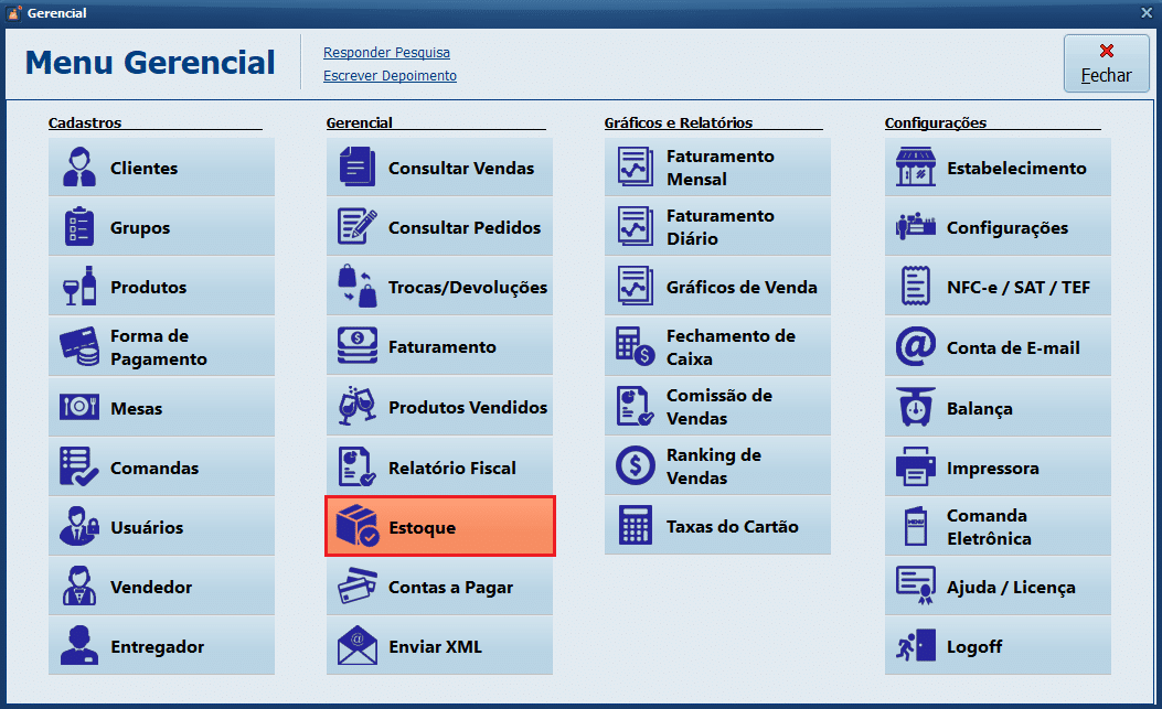 Estoque | Datacaixa