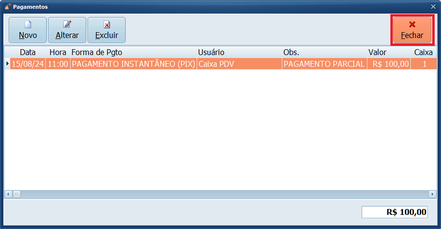 Fechar_Pedido | Datacaixa