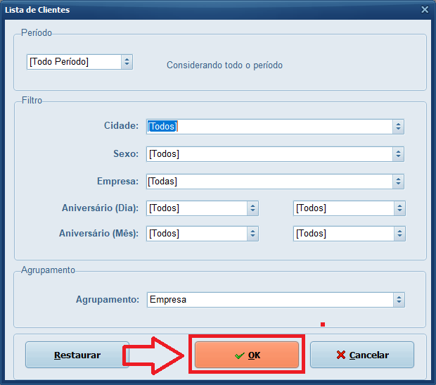 Lista de Clientes OK | Datacaixa Lista de Clientes OK