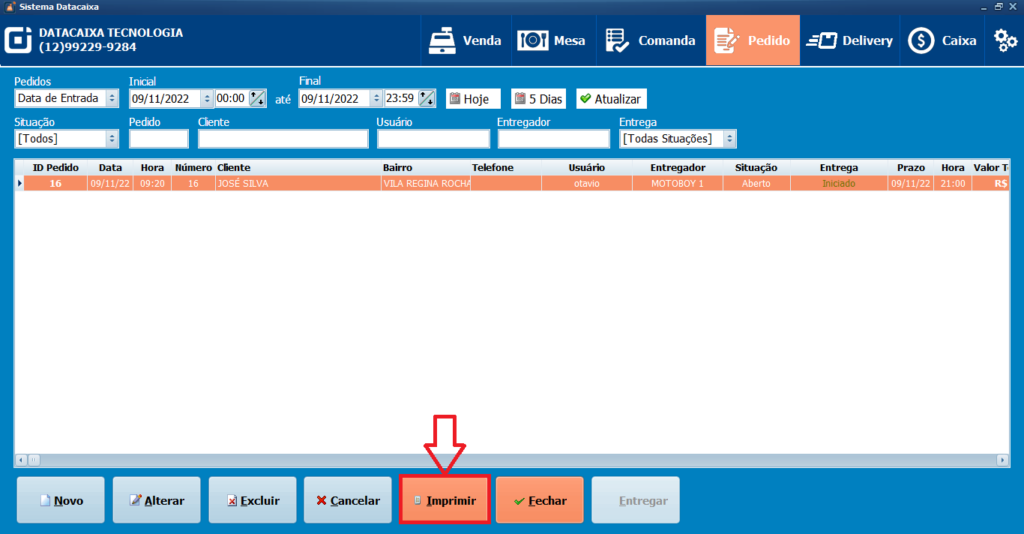 PEDIDO IMPRIMIR | Datacaixa PEDIDO IMPRIMIR