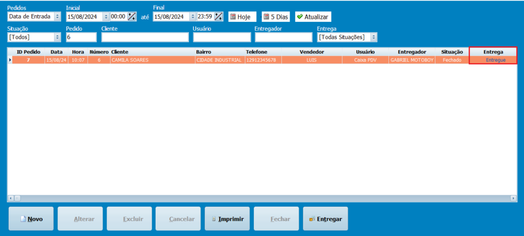Pedido Entregue_Pedido | Datacaixa