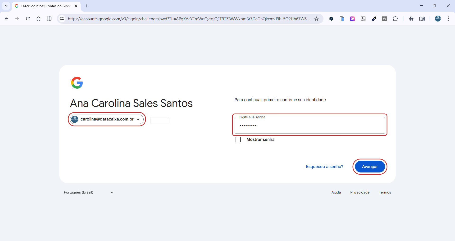 google-login | Datacaixa