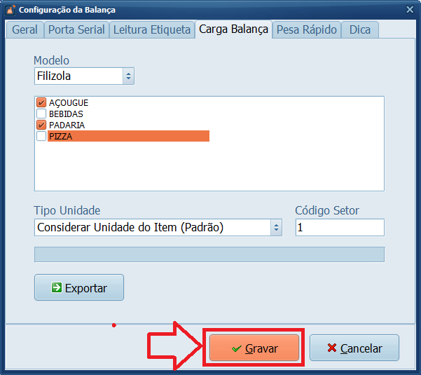 gravar-exportar-produtos-carga-balanca | Datacaixa