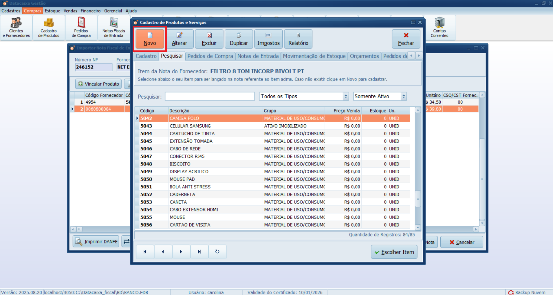 novo-item-cadastro-de-produto-xml | Datacaixa