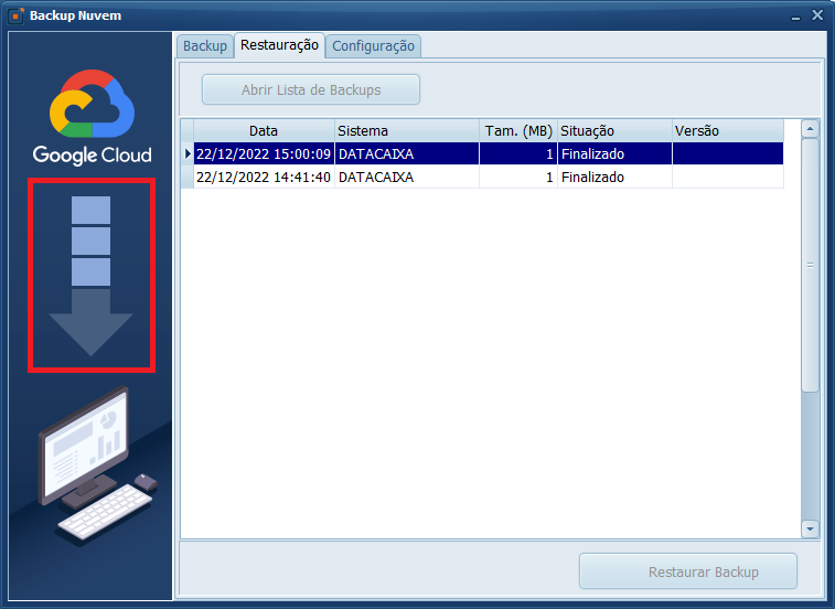 06-Restaurando-Backup | Datacaixa