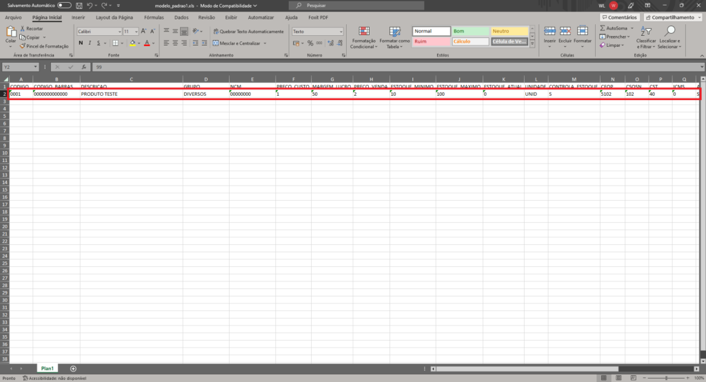 Planilha-Modelo-Excel | Datacaixa