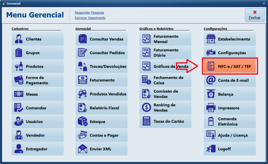 NFCe SAT TEF | Datacaixa NFCe SAT TEF