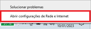 Abrir configurações de Rede e Internet | Datacaixa Abrir configurações de Rede e Internet