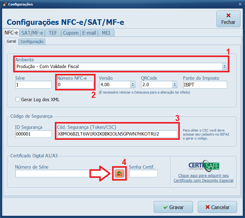 NFCe Informações | Datacaixa NFCe Informações
