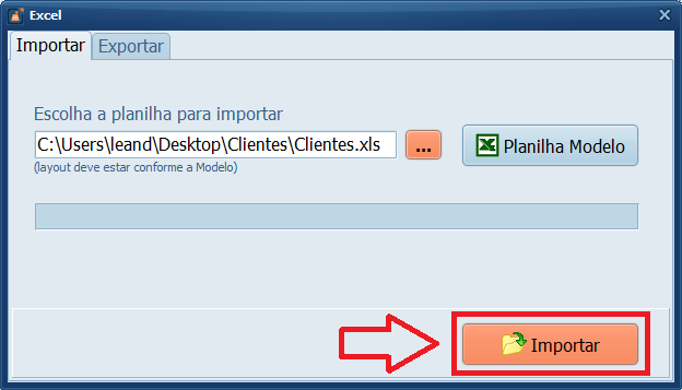 Cliente Arquivo Importar | Datacaixa Cliente Arquivo Importar