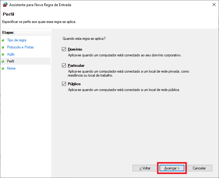 Firewall Nova Regra Aplicando Regra | Datacaixa Firewall Nova Regra Aplicando Regra