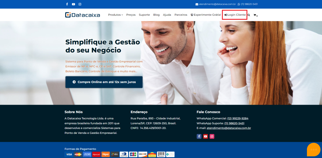 Login Cliente | Datacaixa Login Cliente