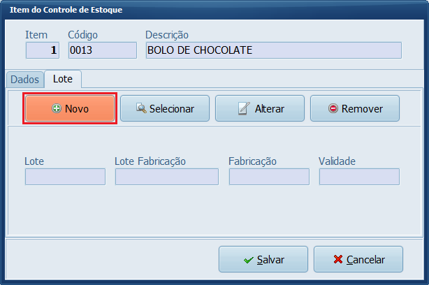 Novo_Controle de Estoque_lote | Datacaixa