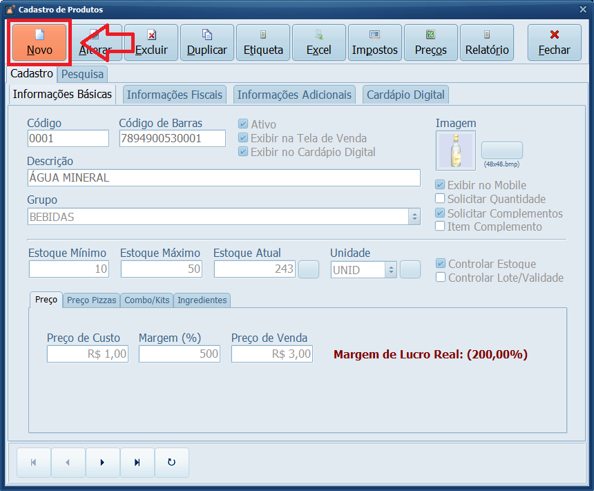 Criando um Novo Complemento | Datacaixa Criando um Novo Complemento