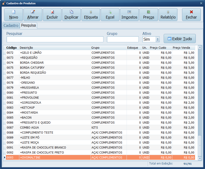 Complemento Excluído | Datacaixa Complemento Excluído