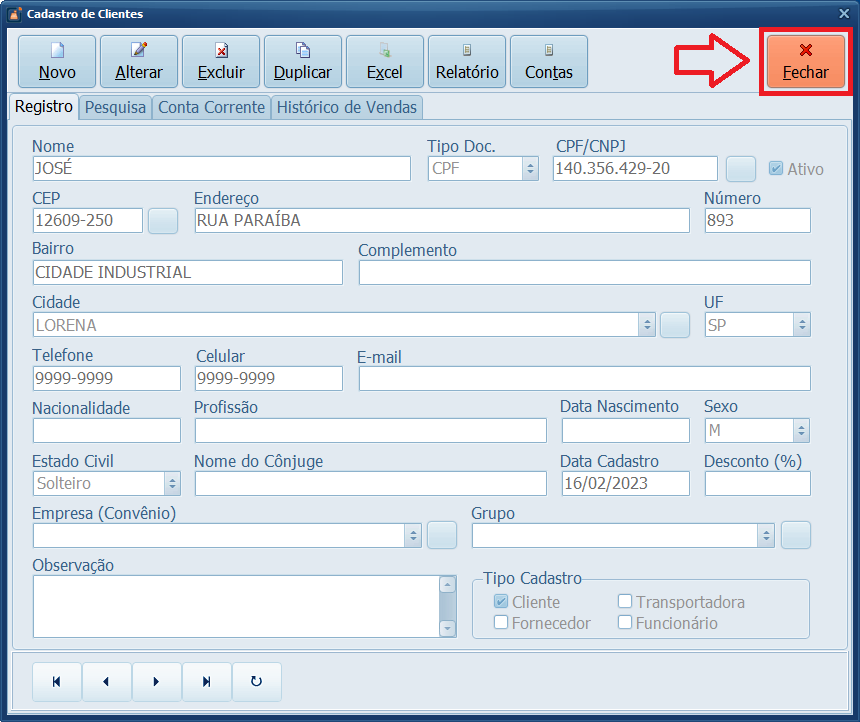 03-Cliente-Fechar | Datacaixa
