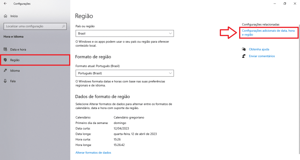 03-Regiao-Cofiguracoes | Datacaixa
