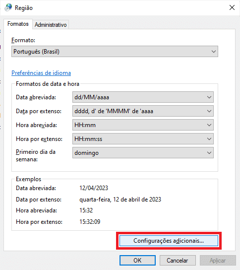 05-Regiao-Configuracoes-Adicionais | Datacaixa