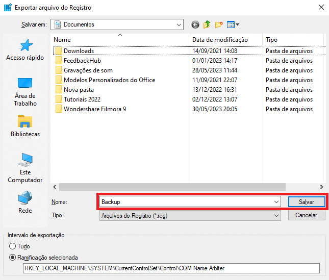 Backup regedit | Datacaixa Backup regedit