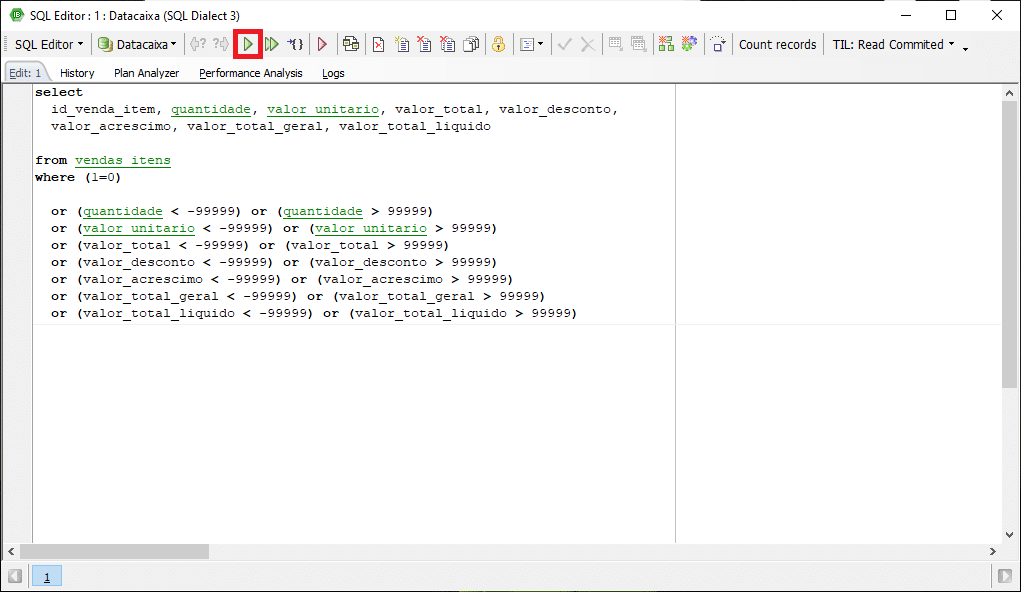 sql-editor | Datacaixa