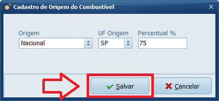 Origem do Combustível Salvar | Datacaixa Origem do Combustível Salvar
