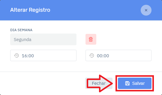 Horário de Funcionamento Confirmar Alteração no Cardápio | Datacaixa Horário de Funcionamento Confirmar Alteração no Cardápio