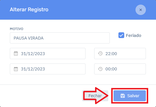 Horário de Pausa Alterar Confirmar no Cardápio | Datacaixa Horário de Pausa Alterar Confirmar no Cardápio
