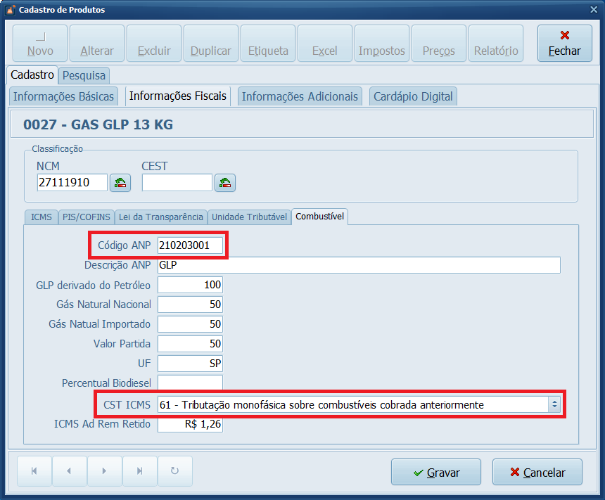 Combustível CSC ICMS e ICMS Ad Rem | Datacaixa Combustível CSC ICMS e ICMS Ad Rem