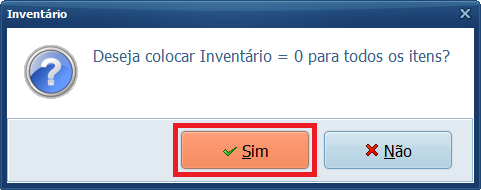 Confirme Inventário 0 no PDV | Datacaixa Confirme Inventário 0 no PDV