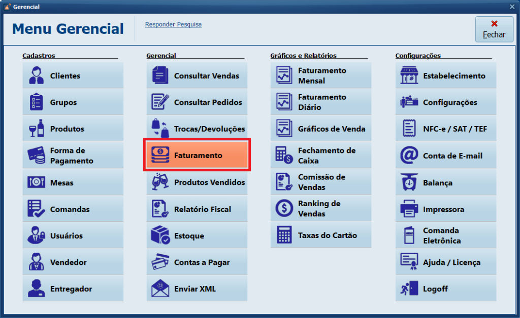 Faturamento | Datacaixa Faturamento