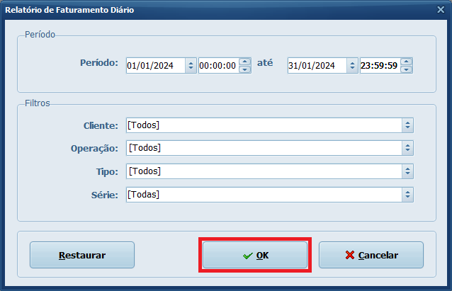 Faturamento OK | Datacaixa Faturamento OK