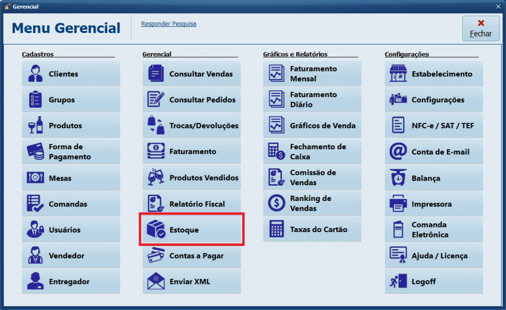 Estoque | Datacaixa Estoque