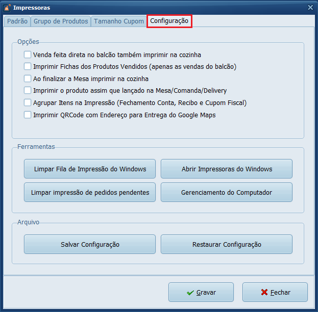 Configuracao_Impressora | Datacaixa