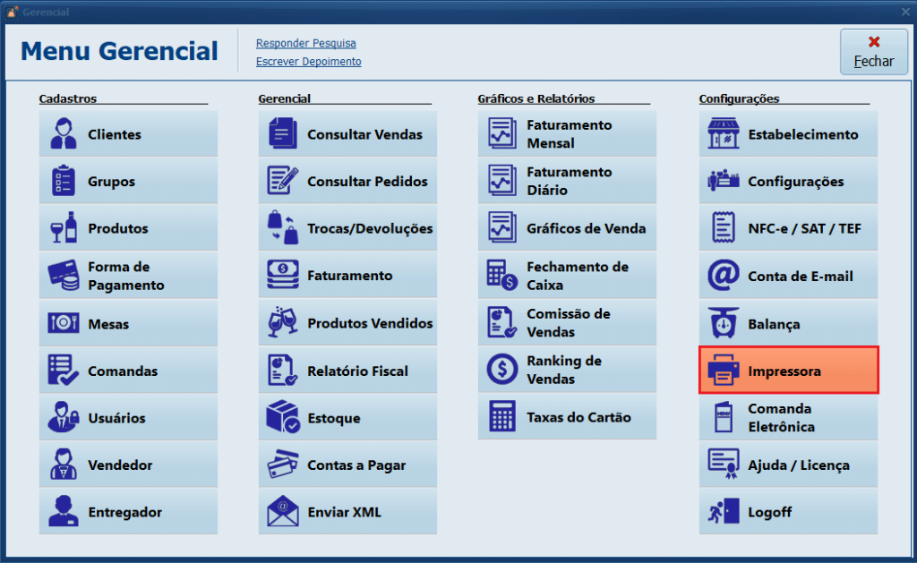 Impressora | Datacaixa