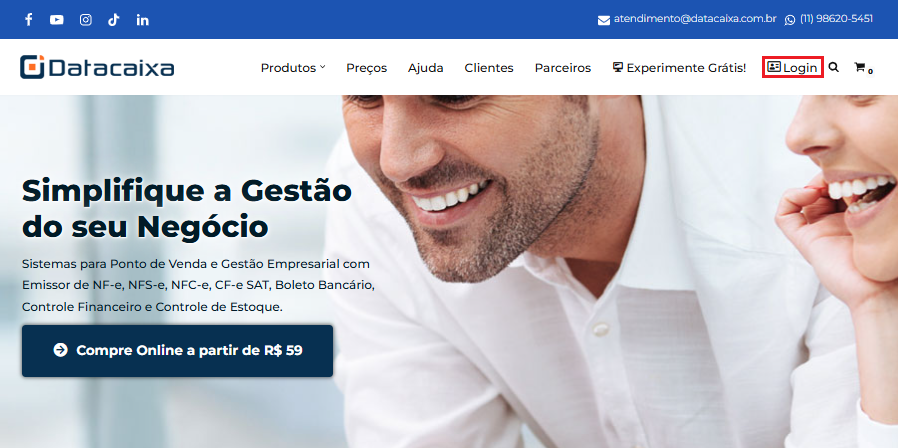 Login-Site | Datacaixa