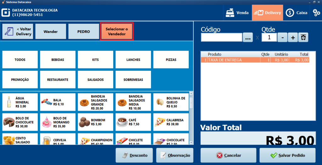 Selecione-o-Vendedor-Delivery | Datacaixa