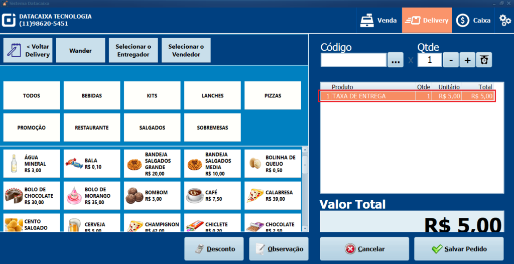 Taxa-de-Entrega-Delivery | Datacaixa
