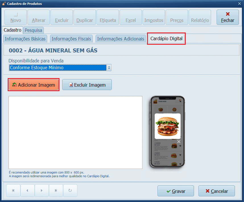 Adicionar Imagem | Datacaixa