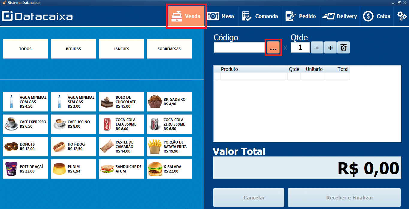 Pesquisar Produto | Datacaixa